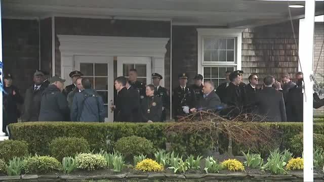 Donald Trump Attends NYPD Officer Jonathan Diller Memorial Service 3/28/24
